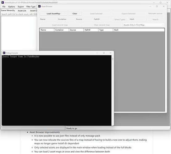 图3.1 由Anime Studio打开Asset Brower界面
